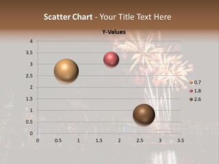 A Fireworks Display With A City Skyline In The Background PowerPoint Template