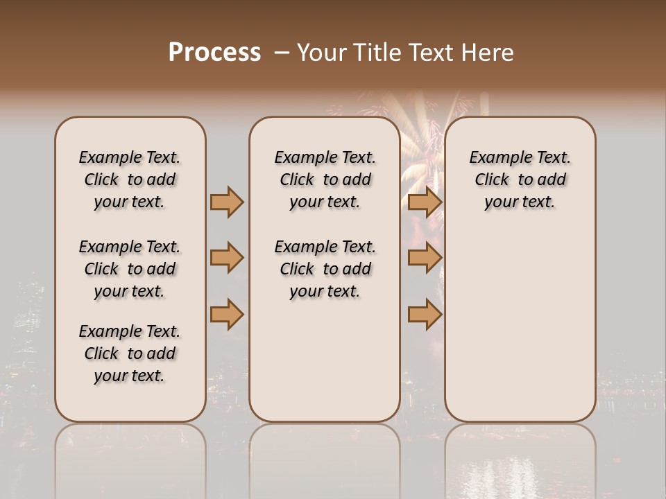 A Fireworks Display With A City Skyline In The Background PowerPoint Template