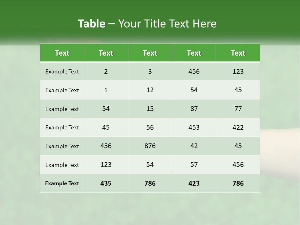 A Man Holding A Small Child's Hand In Front Of A Green Field PowerPoint Template