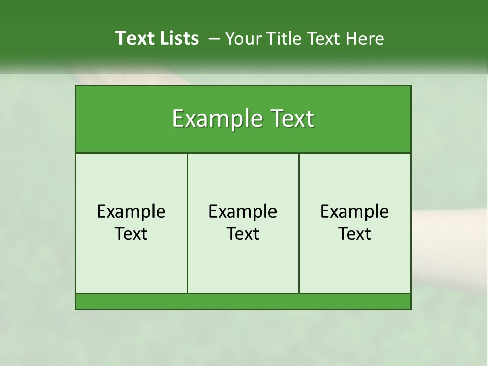 A Man Holding A Small Child's Hand In Front Of A Green Field PowerPoint Template