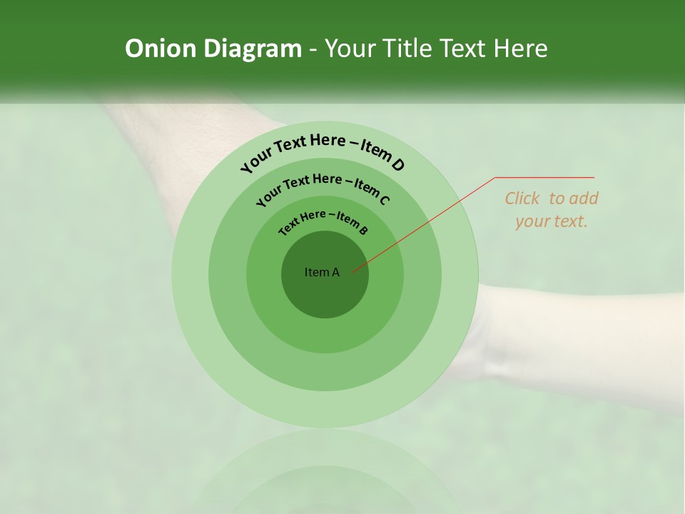 A Man Holding A Small Child's Hand In Front Of A Green Field PowerPoint Template