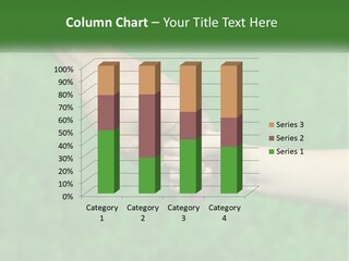 A Man Holding A Small Child's Hand In Front Of A Green Field PowerPoint Template