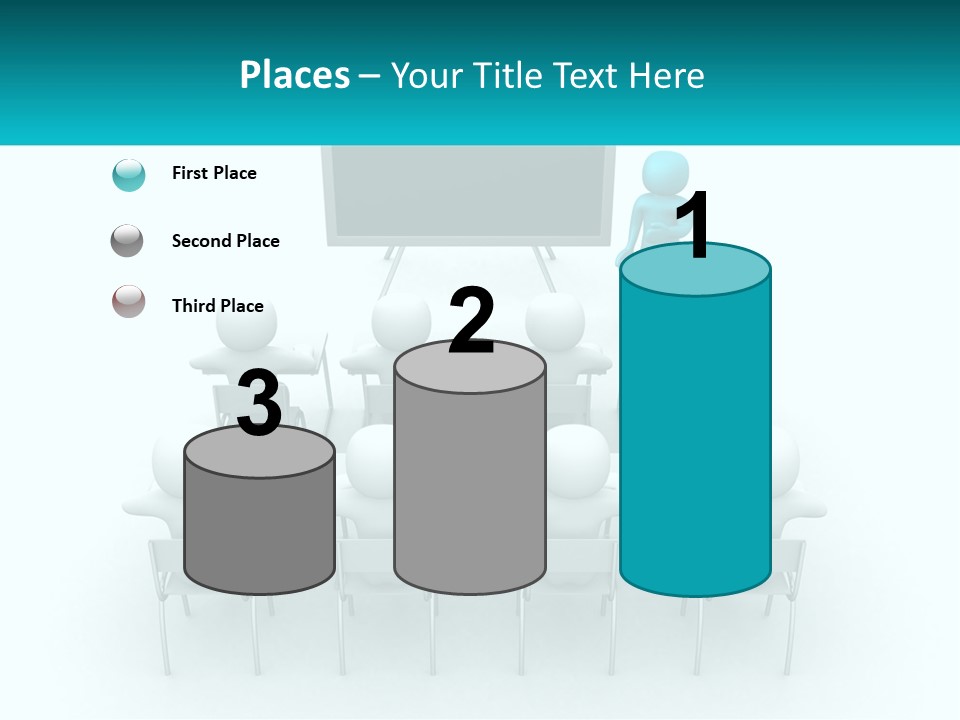 A Person Standing In Front Of A Group Of Chairs PowerPoint Template