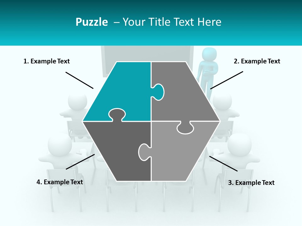 A Person Standing In Front Of A Group Of Chairs PowerPoint Template