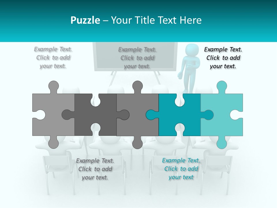 A Person Standing In Front Of A Group Of Chairs PowerPoint Template
