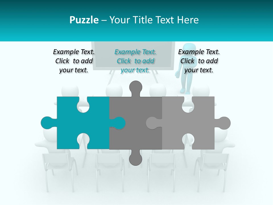 A Person Standing In Front Of A Group Of Chairs PowerPoint Template