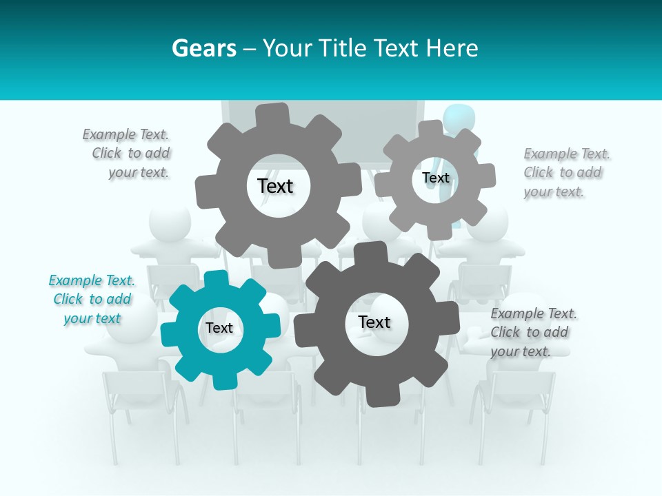 A Person Standing In Front Of A Group Of Chairs PowerPoint Template