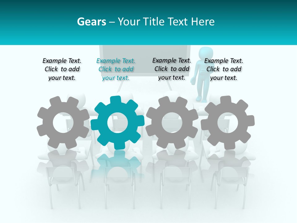 A Person Standing In Front Of A Group Of Chairs PowerPoint Template