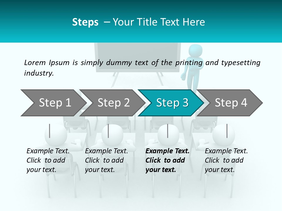 A Person Standing In Front Of A Group Of Chairs PowerPoint Template