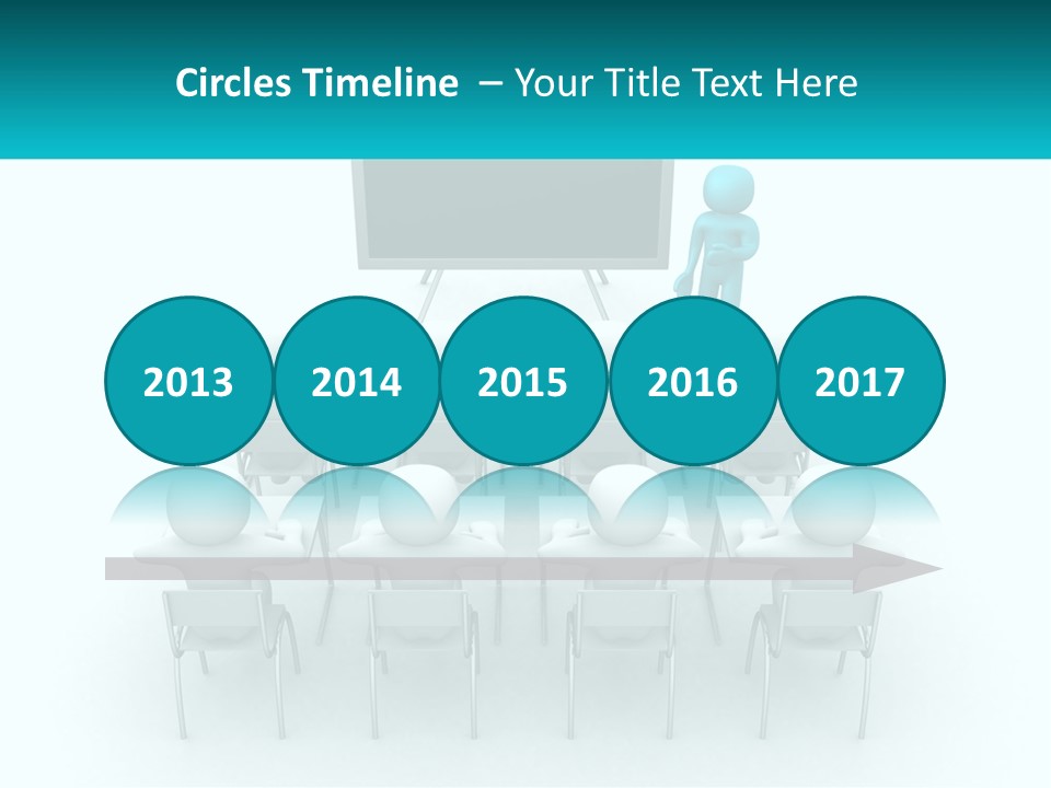 A Person Standing In Front Of A Group Of Chairs PowerPoint Template