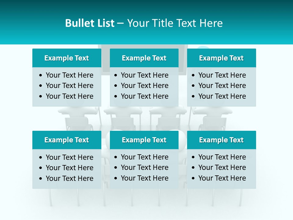 A Person Standing In Front Of A Group Of Chairs PowerPoint Template