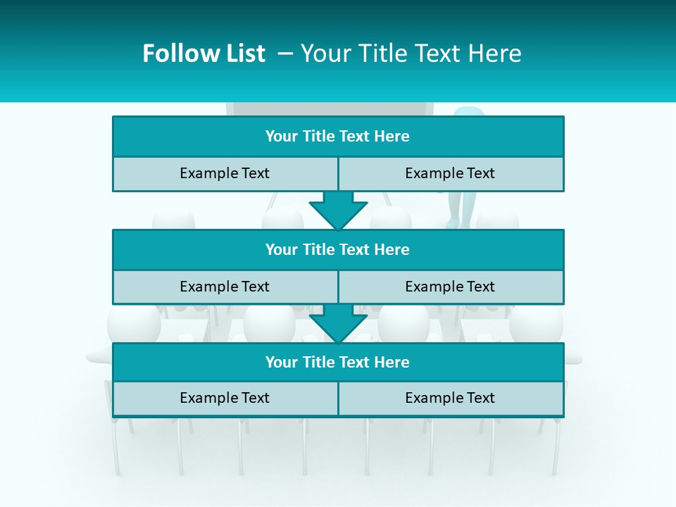 A Person Standing In Front Of A Group Of Chairs PowerPoint Template
