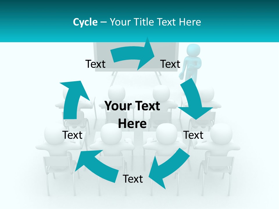 A Person Standing In Front Of A Group Of Chairs PowerPoint Template