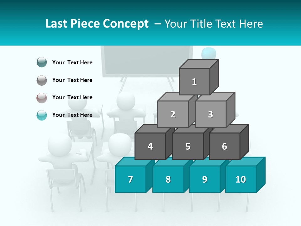 A Person Standing In Front Of A Group Of Chairs PowerPoint Template
