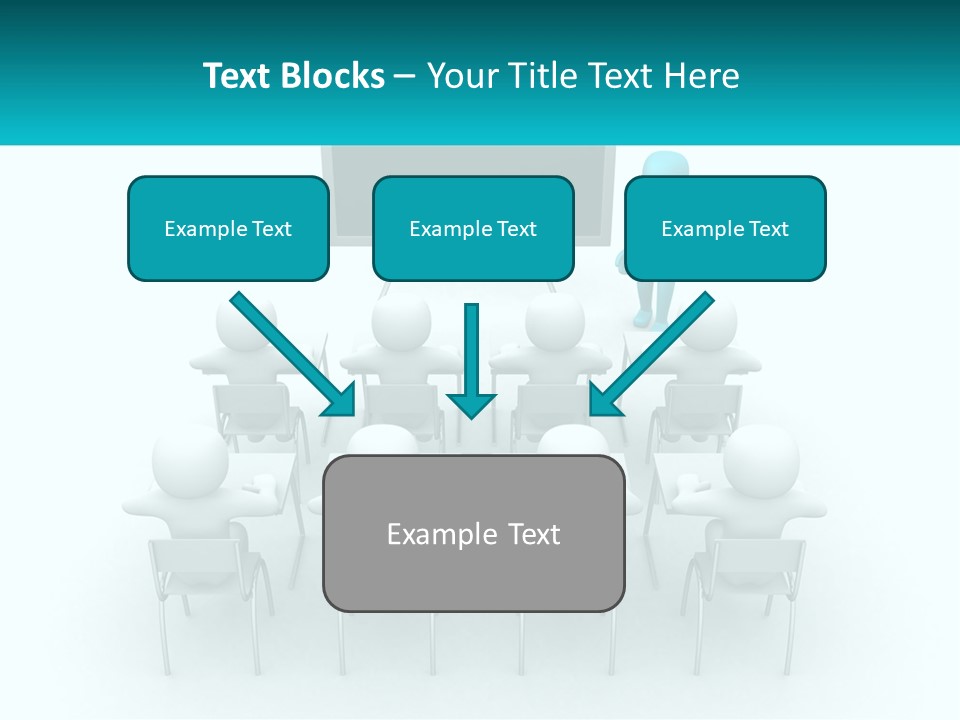 A Person Standing In Front Of A Group Of Chairs PowerPoint Template