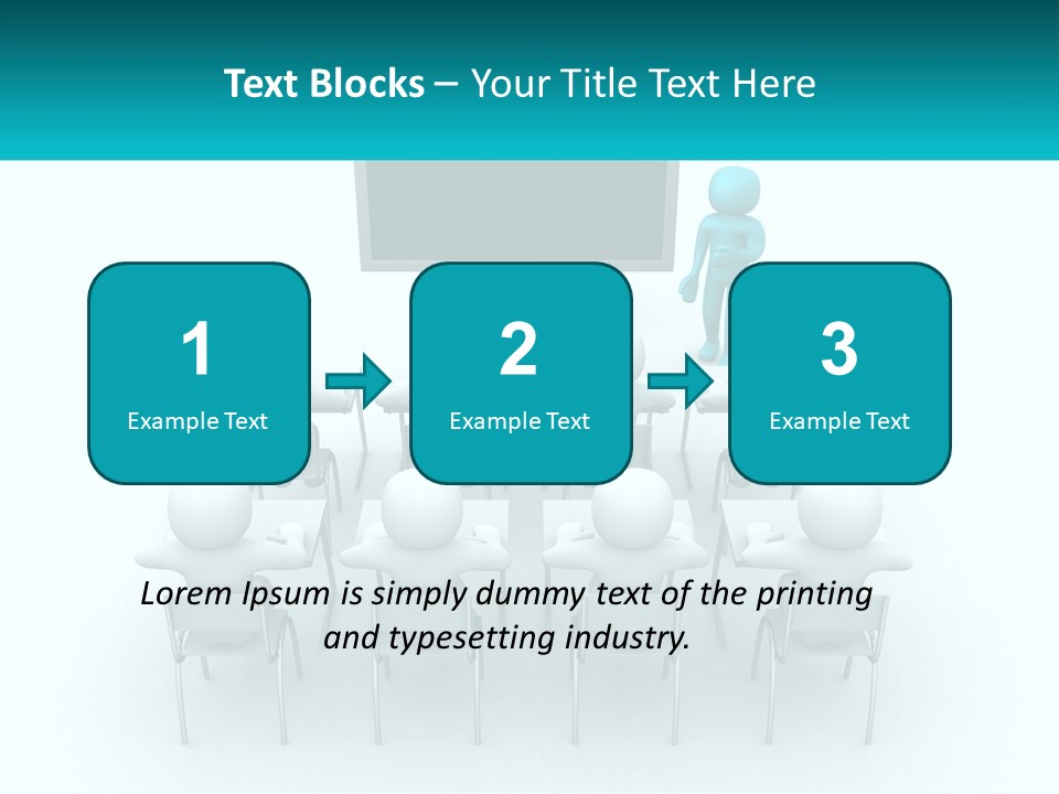 A Person Standing In Front Of A Group Of Chairs PowerPoint Template