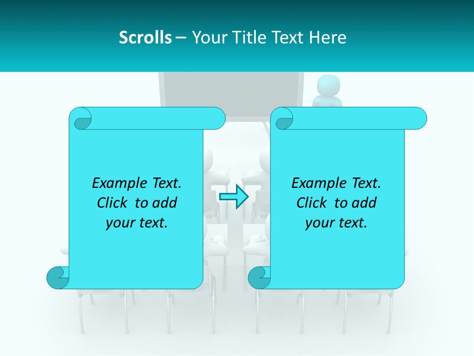 A Person Standing In Front Of A Group Of Chairs PowerPoint Template