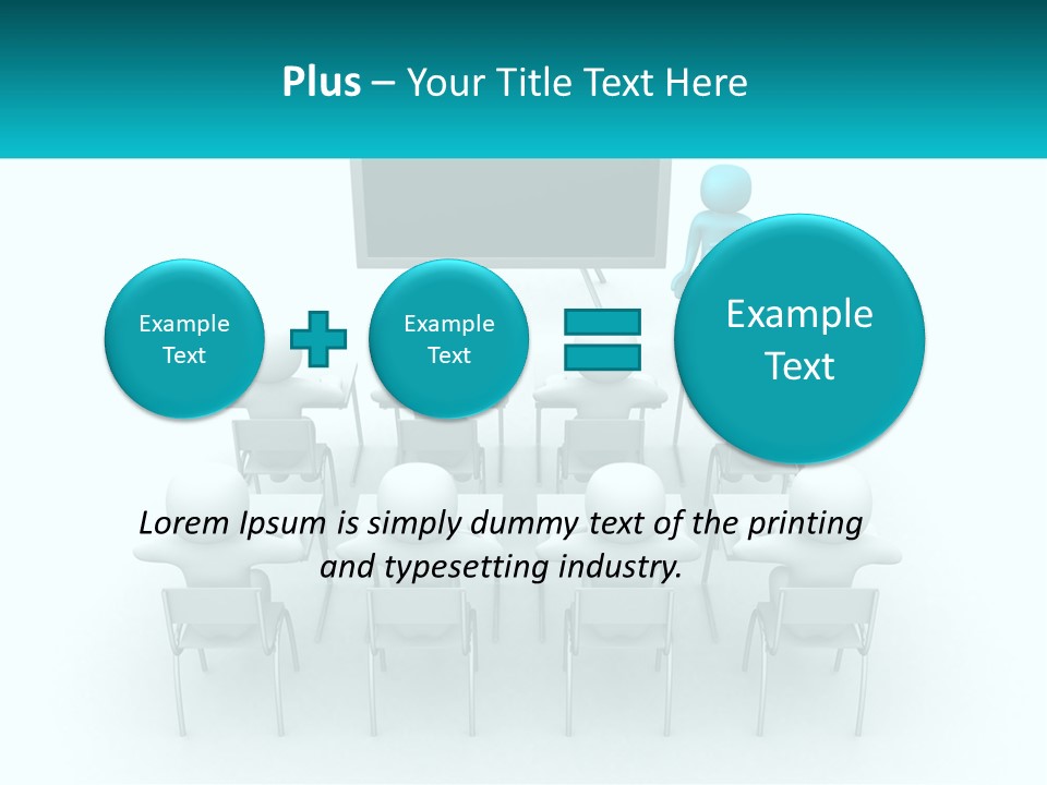 A Person Standing In Front Of A Group Of Chairs PowerPoint Template