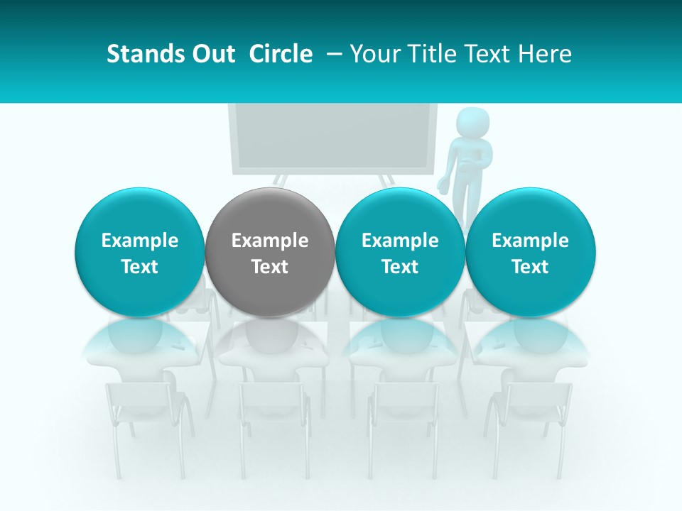 A Person Standing In Front Of A Group Of Chairs PowerPoint Template