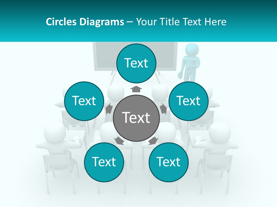 A Person Standing In Front Of A Group Of Chairs PowerPoint Template