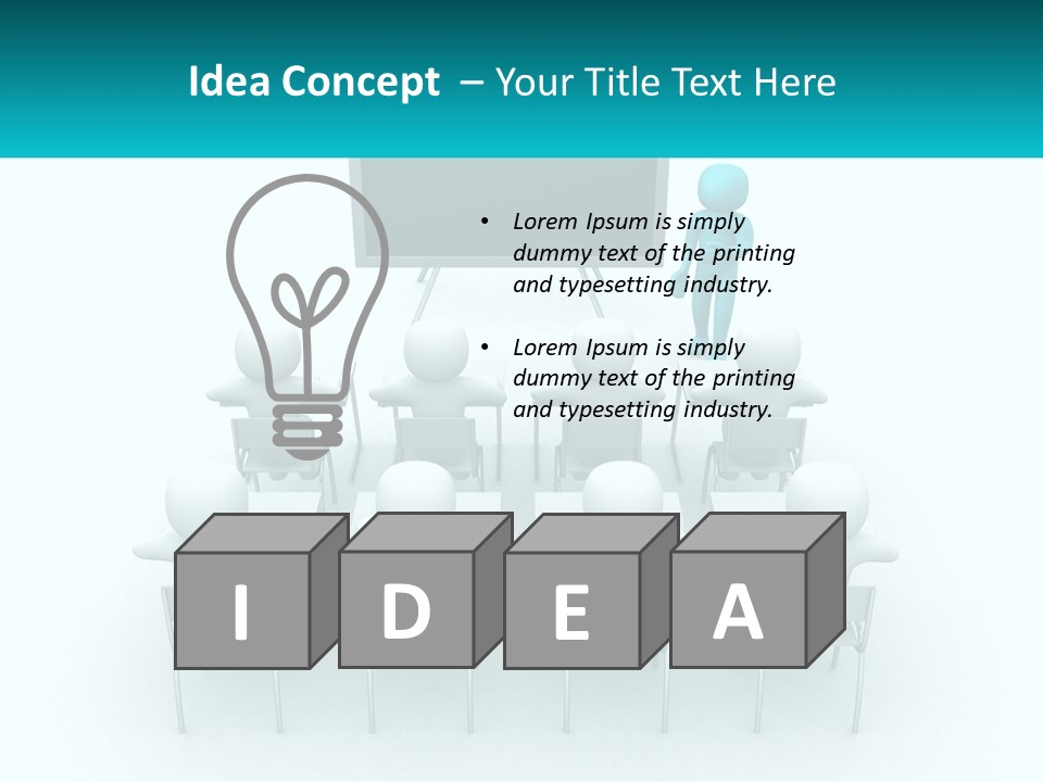 A Person Standing In Front Of A Group Of Chairs PowerPoint Template