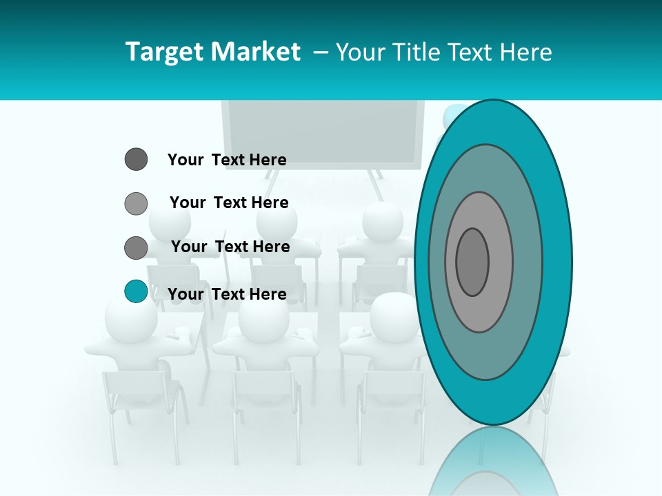 A Person Standing In Front Of A Group Of Chairs PowerPoint Template