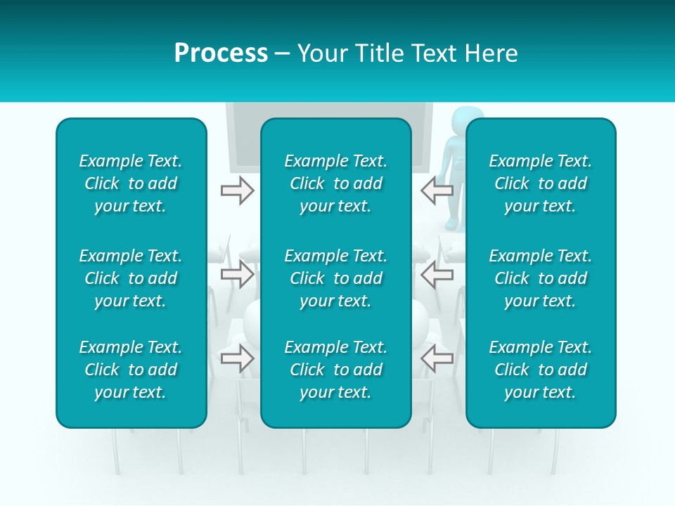 A Person Standing In Front Of A Group Of Chairs PowerPoint Template