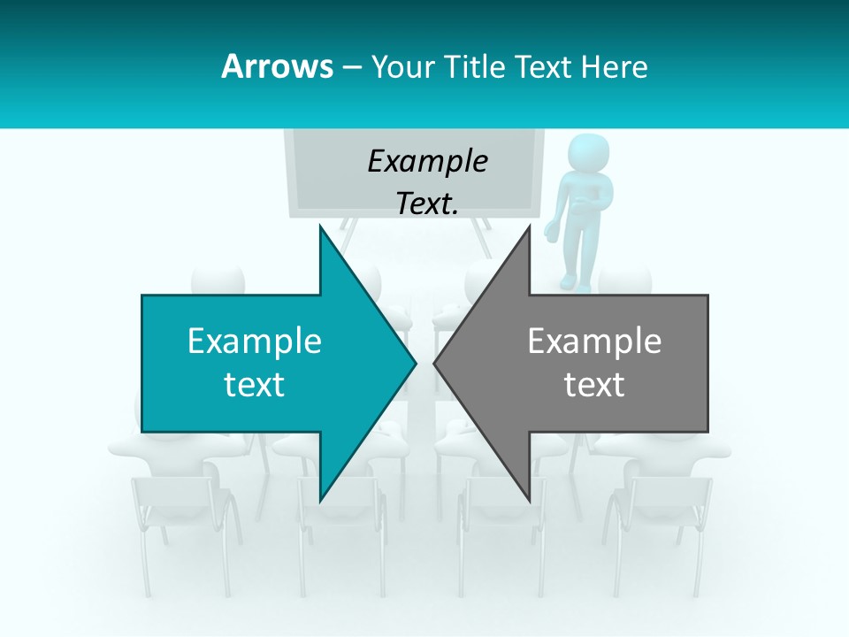 A Person Standing In Front Of A Group Of Chairs PowerPoint Template