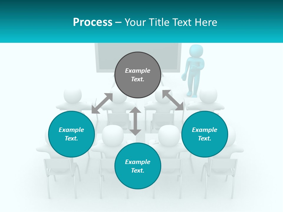 A Person Standing In Front Of A Group Of Chairs PowerPoint Template