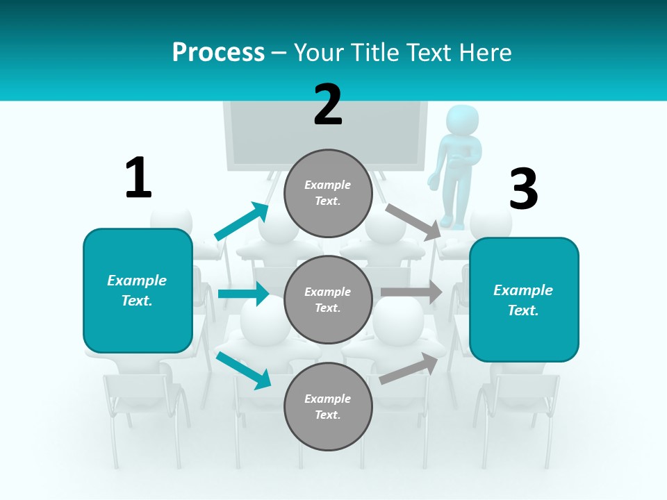 A Person Standing In Front Of A Group Of Chairs PowerPoint Template