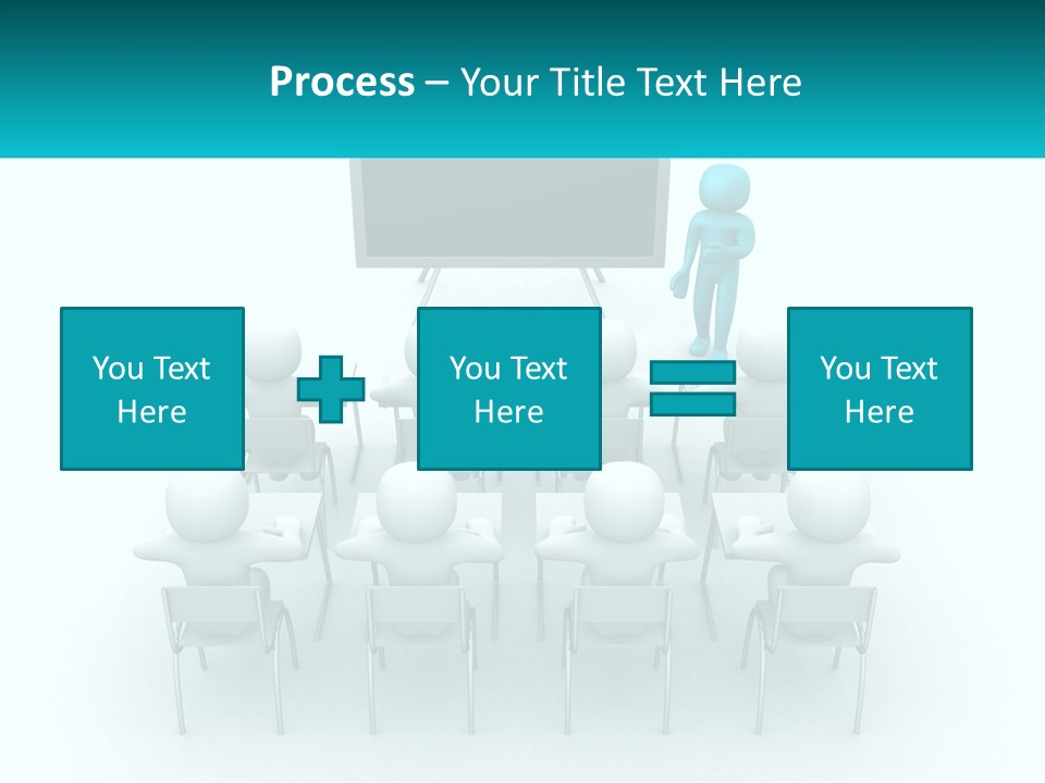 A Person Standing In Front Of A Group Of Chairs PowerPoint Template