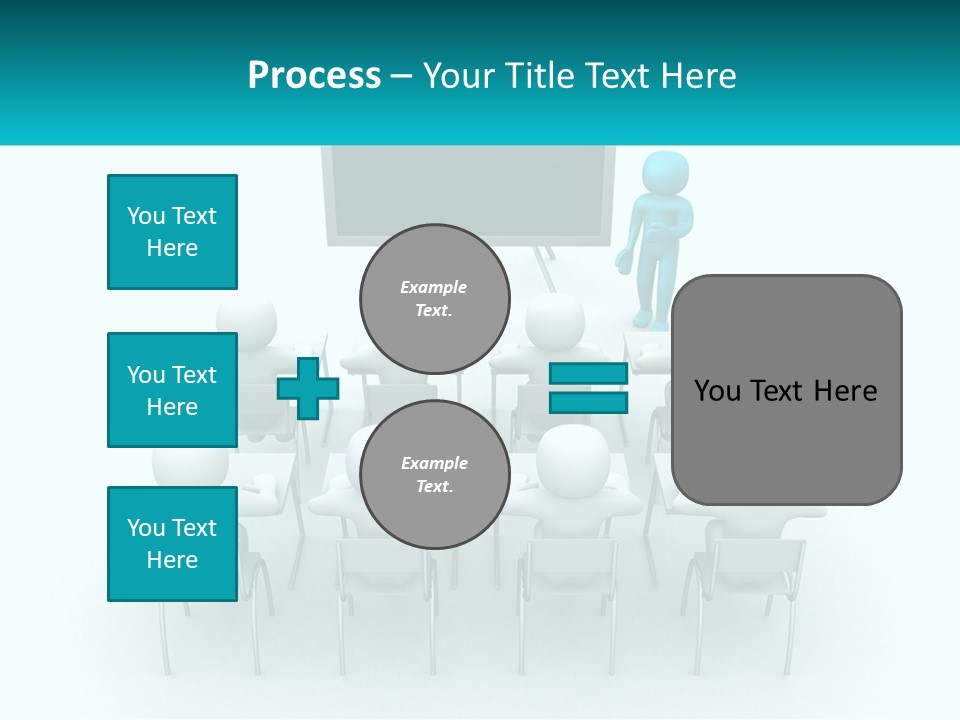 A Person Standing In Front Of A Group Of Chairs PowerPoint Template