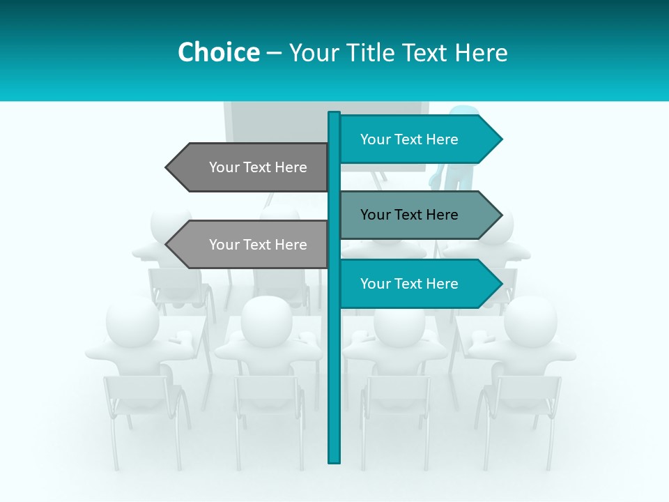 A Person Standing In Front Of A Group Of Chairs PowerPoint Template