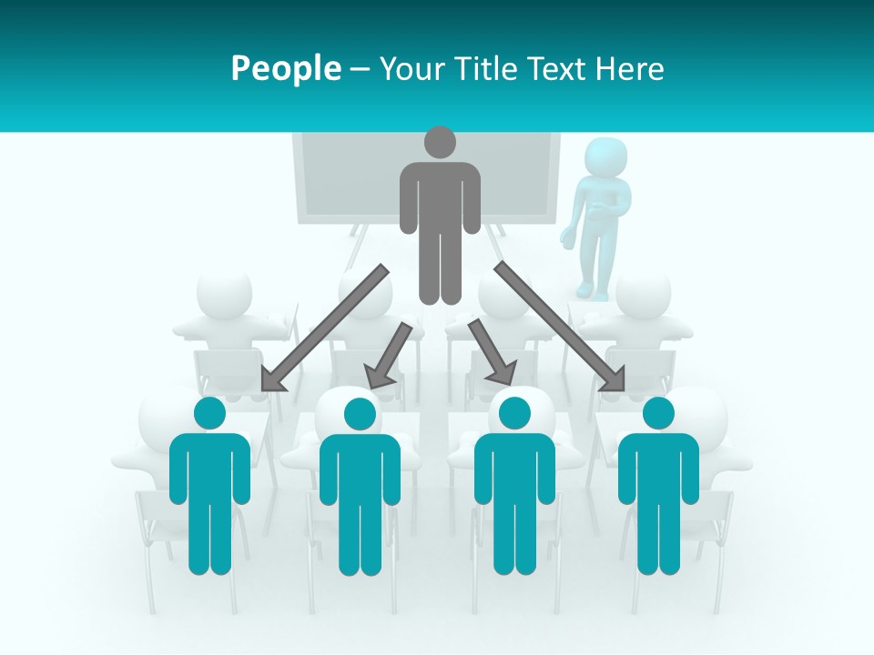 A Person Standing In Front Of A Group Of Chairs PowerPoint Template