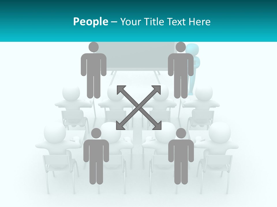 A Person Standing In Front Of A Group Of Chairs PowerPoint Template