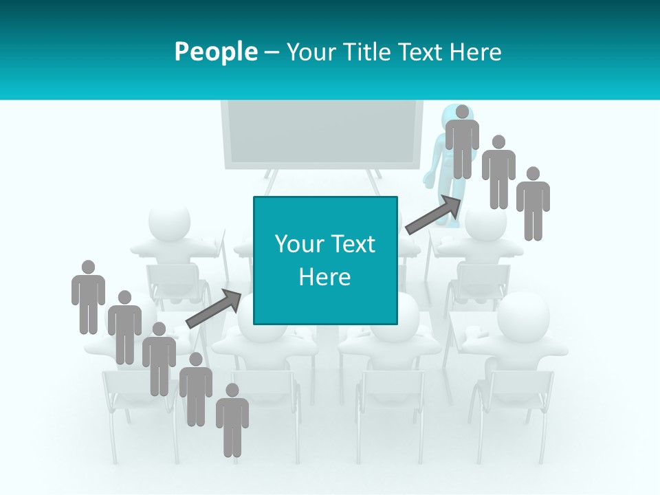 A Person Standing In Front Of A Group Of Chairs PowerPoint Template