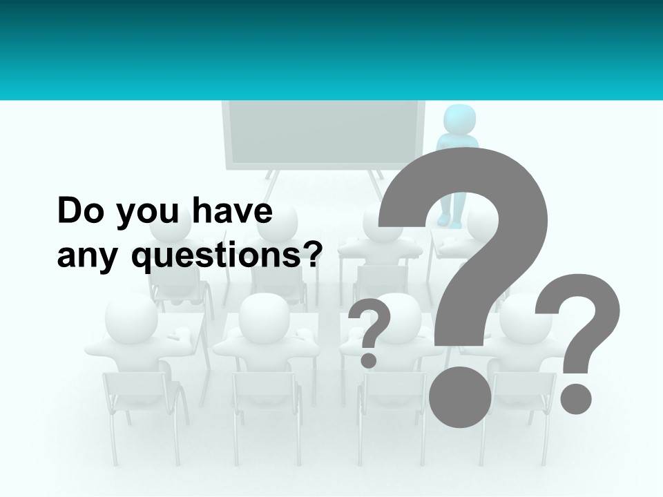 A Person Standing In Front Of A Group Of Chairs PowerPoint Template