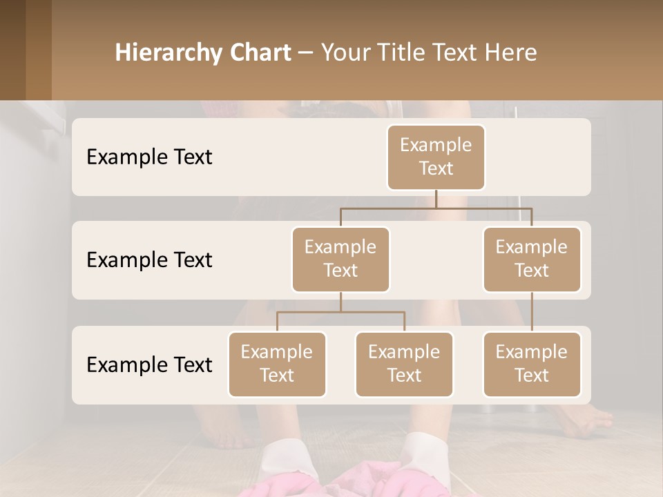 A Woman Bending Over On The Floor In A Kitchen PowerPoint Template