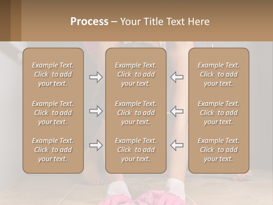 A Woman Bending Over On The Floor In A Kitchen PowerPoint Template