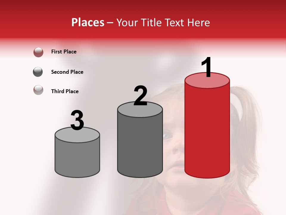 A Little Girl With A Shadow On The Wall PowerPoint Template