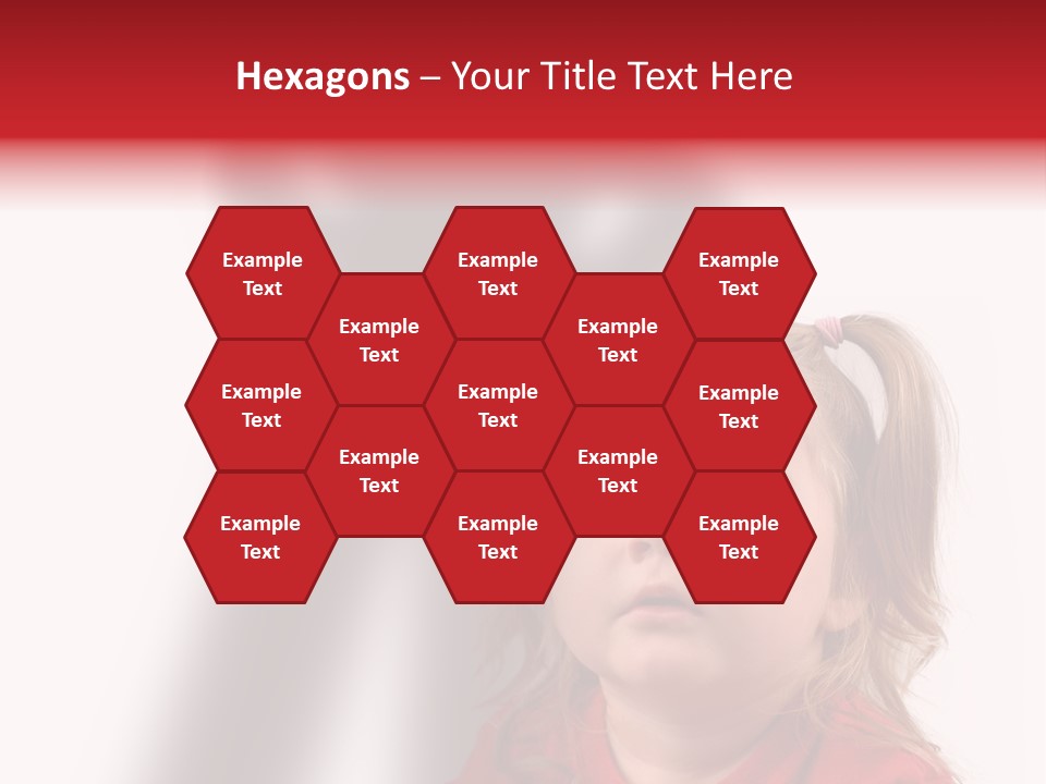 A Little Girl With A Shadow On The Wall PowerPoint Template