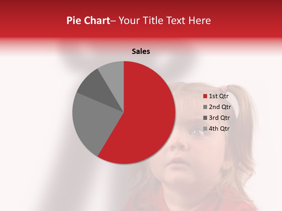 A Little Girl With A Shadow On The Wall PowerPoint Template