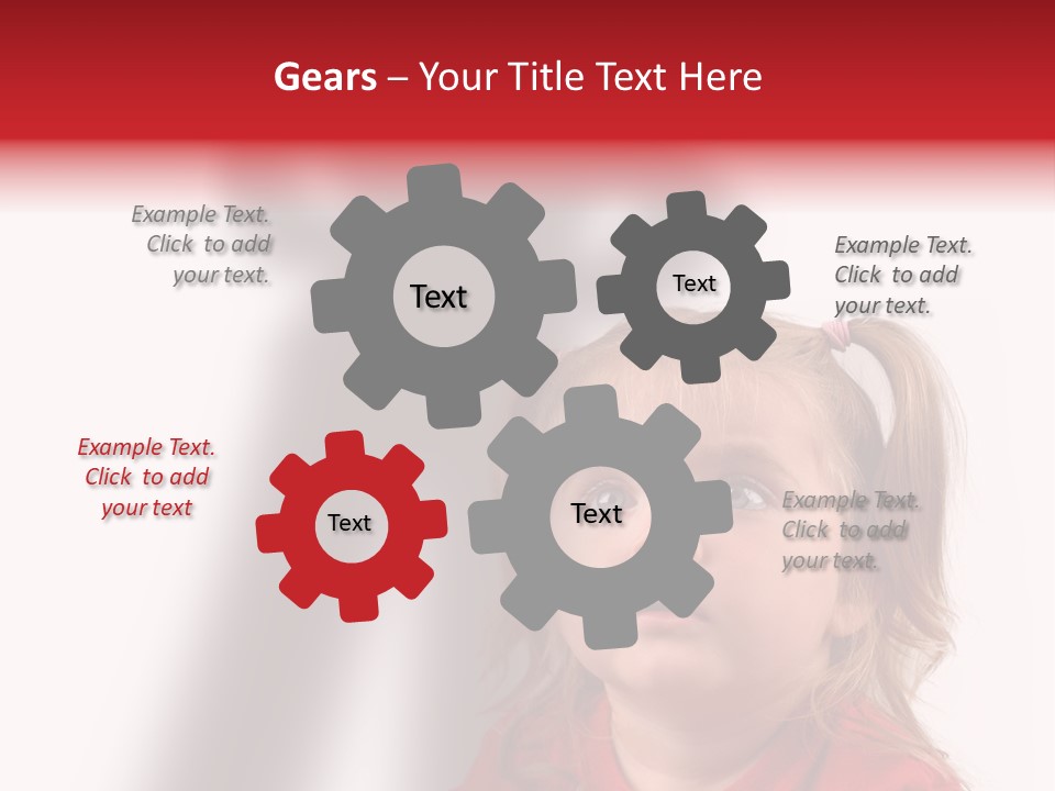 A Little Girl With A Shadow On The Wall PowerPoint Template