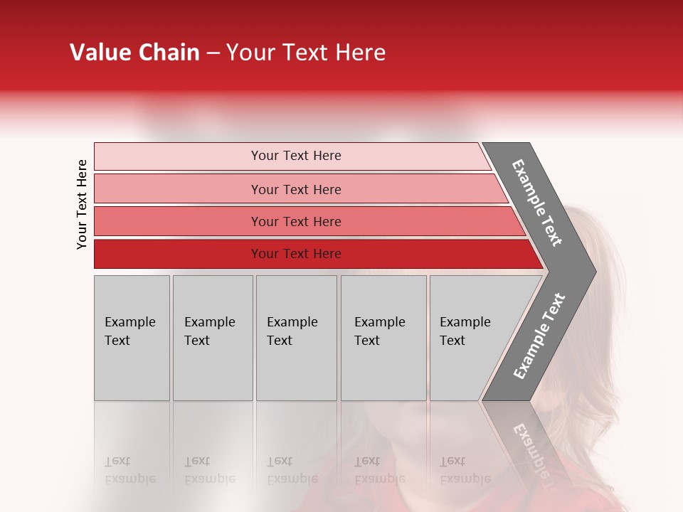 A Little Girl With A Shadow On The Wall PowerPoint Template