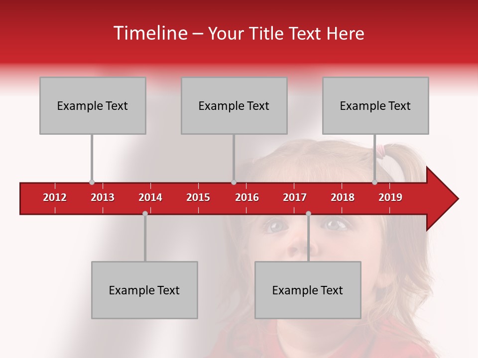 A Little Girl With A Shadow On The Wall PowerPoint Template