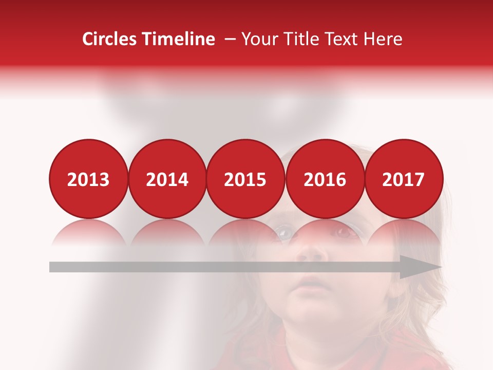 A Little Girl With A Shadow On The Wall PowerPoint Template