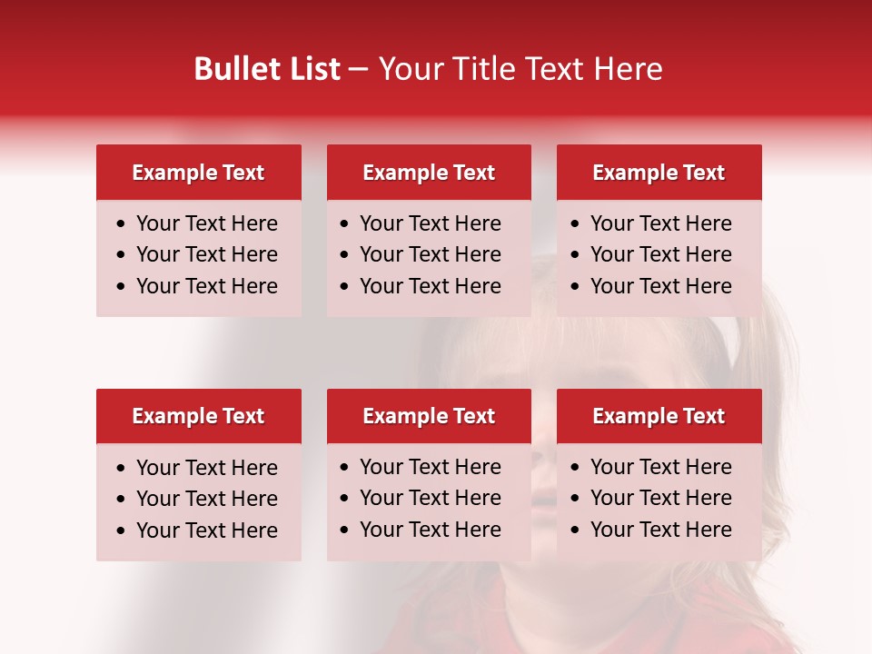 A Little Girl With A Shadow On The Wall PowerPoint Template