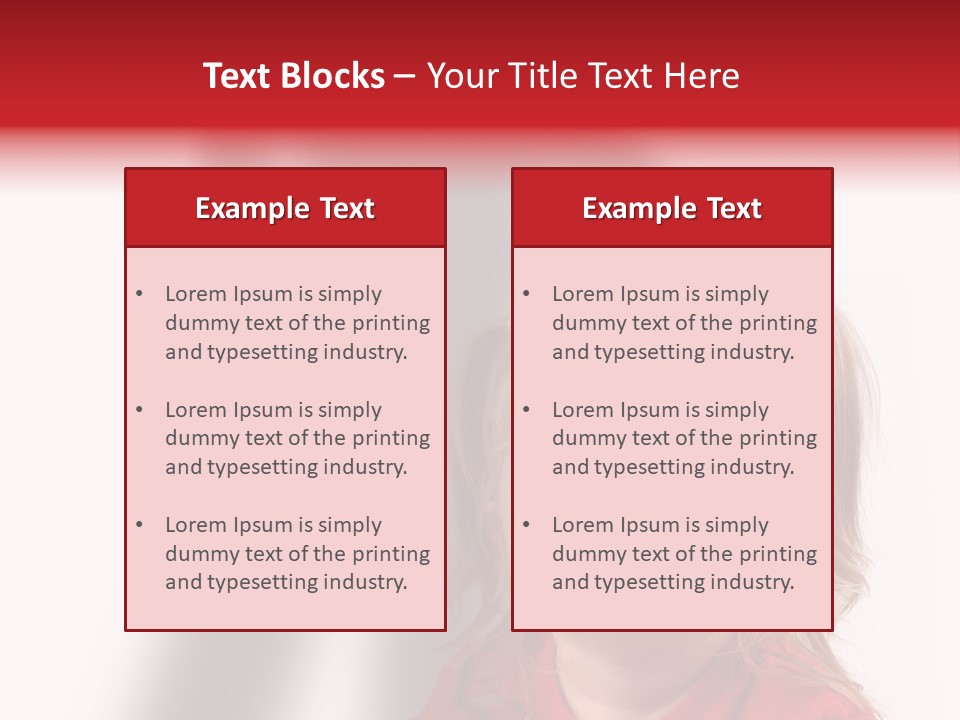 A Little Girl With A Shadow On The Wall PowerPoint Template