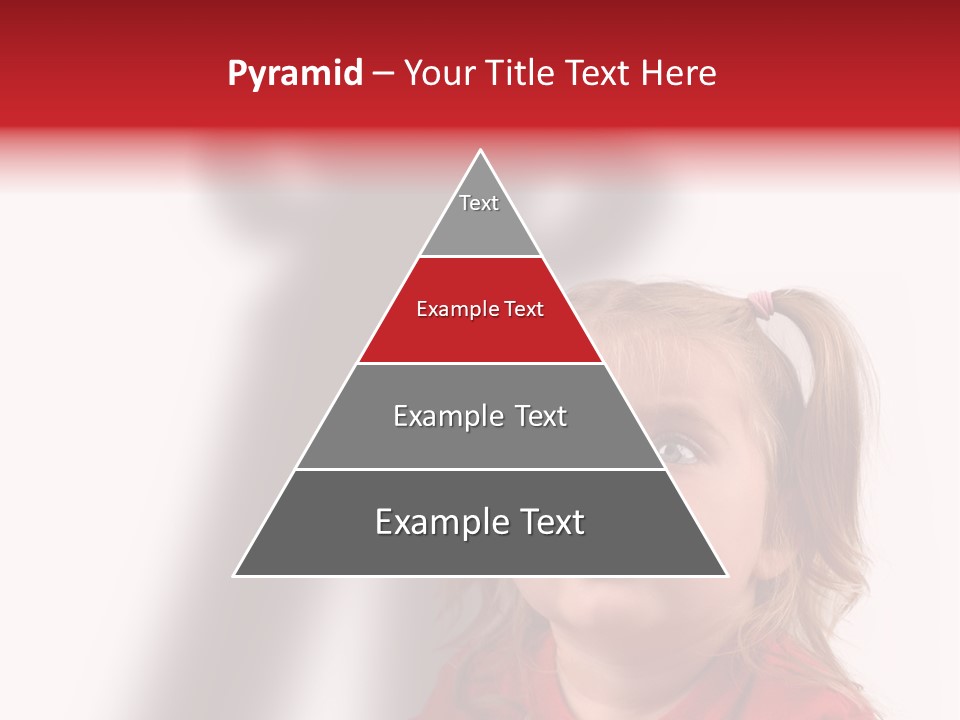 A Little Girl With A Shadow On The Wall PowerPoint Template