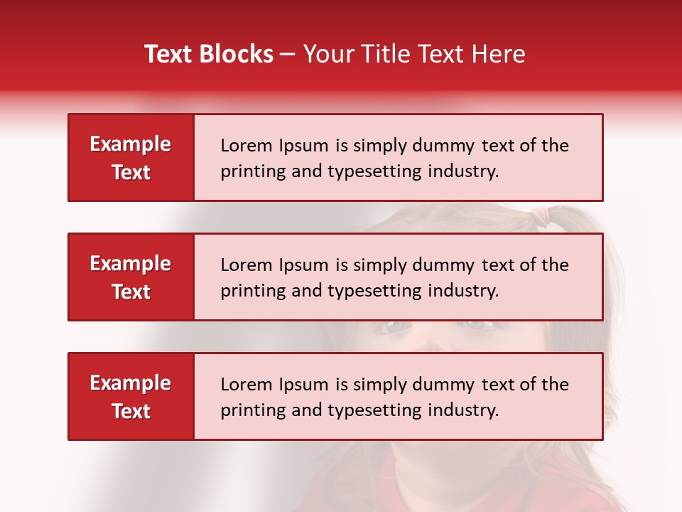 A Little Girl With A Shadow On The Wall PowerPoint Template